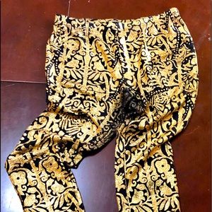 Glitter gold leggings